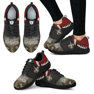 Awesome New Orleans Saints Running Sneakers For Football Fan