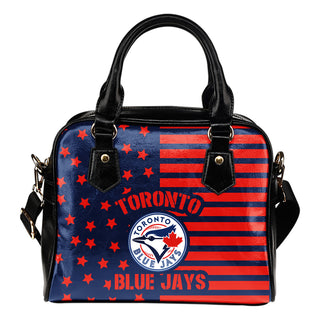 Twinkle Star With Line Toronto Blue Jays Shoulder Handbags