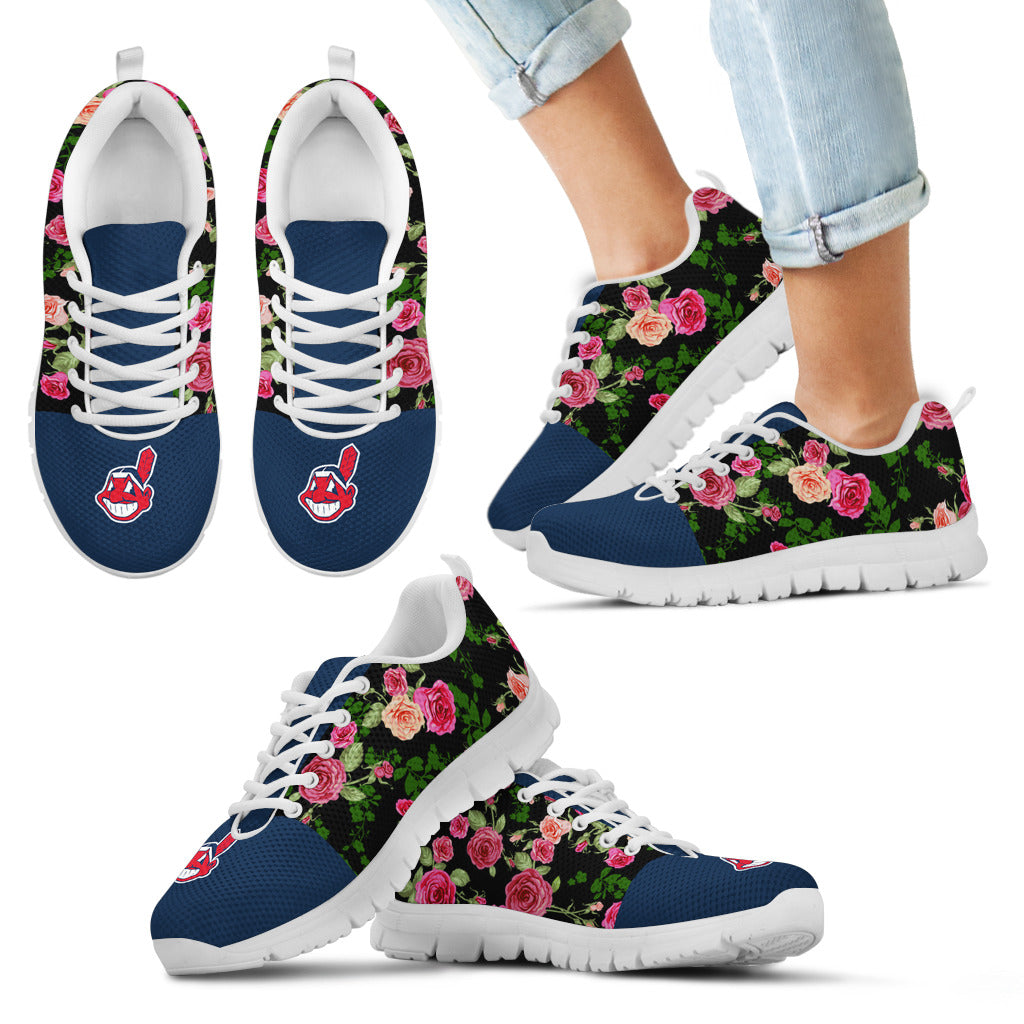 Vintage Floral Cleveland Indians Sneakers