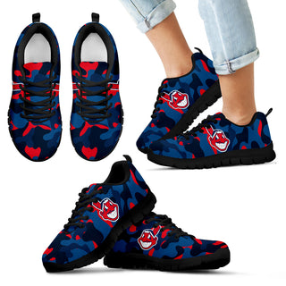 Military Background Energetic Cleveland Indians Sneakers
