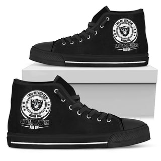 I Will Not Keep Calm Amazing Sporty Oakland Raiders High Top Shoes