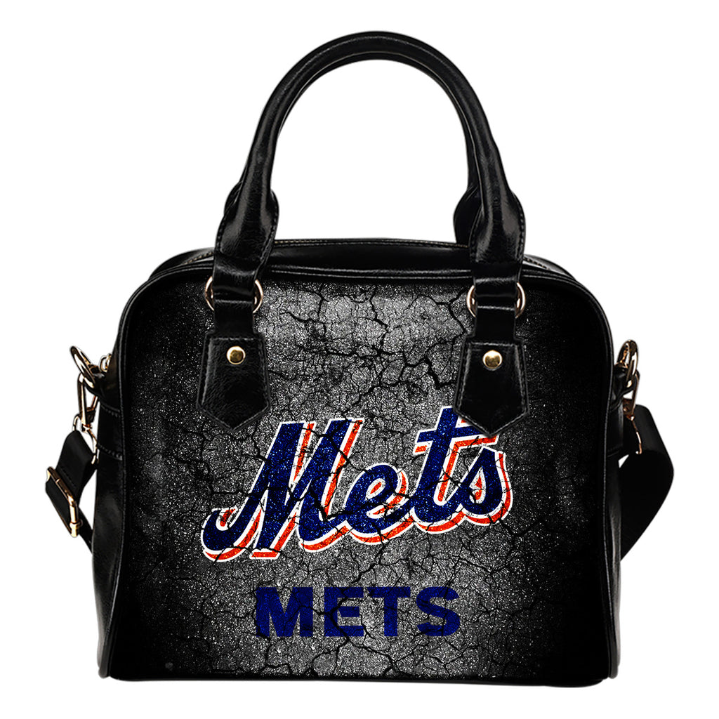 Wall Break New York Mets Shoulder Handbags Women Purse