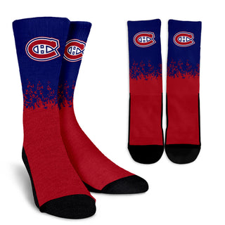 Exquisite Fabulous Pattern Little Pieces Montreal Canadiens Crew Socks