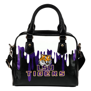 Color Leak Down Colorful LSU Tigers Shoulder Handbags