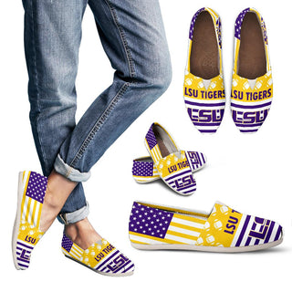 American Flag LSU Tigers Casual Shoes
