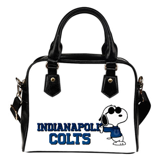 Indianapolis Colts Cool Sunglasses Snoopy Shoulder Handbags Women Purse