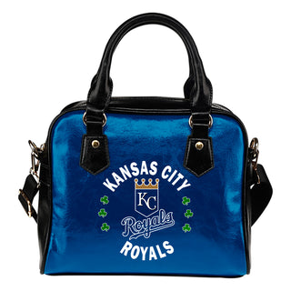 Central Beautiful Logo Circle Lucky Leaf Kansas City Royals Shoulder Handbags