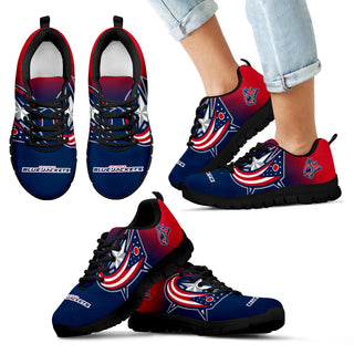 Special Unofficial Columbus Blue Jackets Sneakers