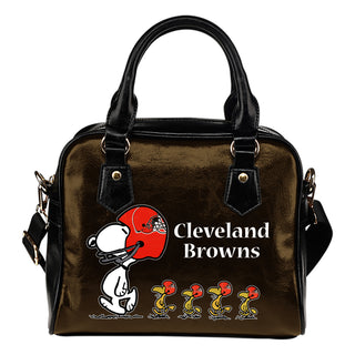 Lovely Animal Team Cleveland Browns Shoulder Handbag