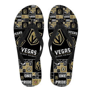 Pride Flag Vegas Golden Knights Flip Flops