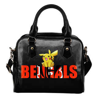 Pokemon Sit On Text Cincinnati Bengals Shoulder Handbags