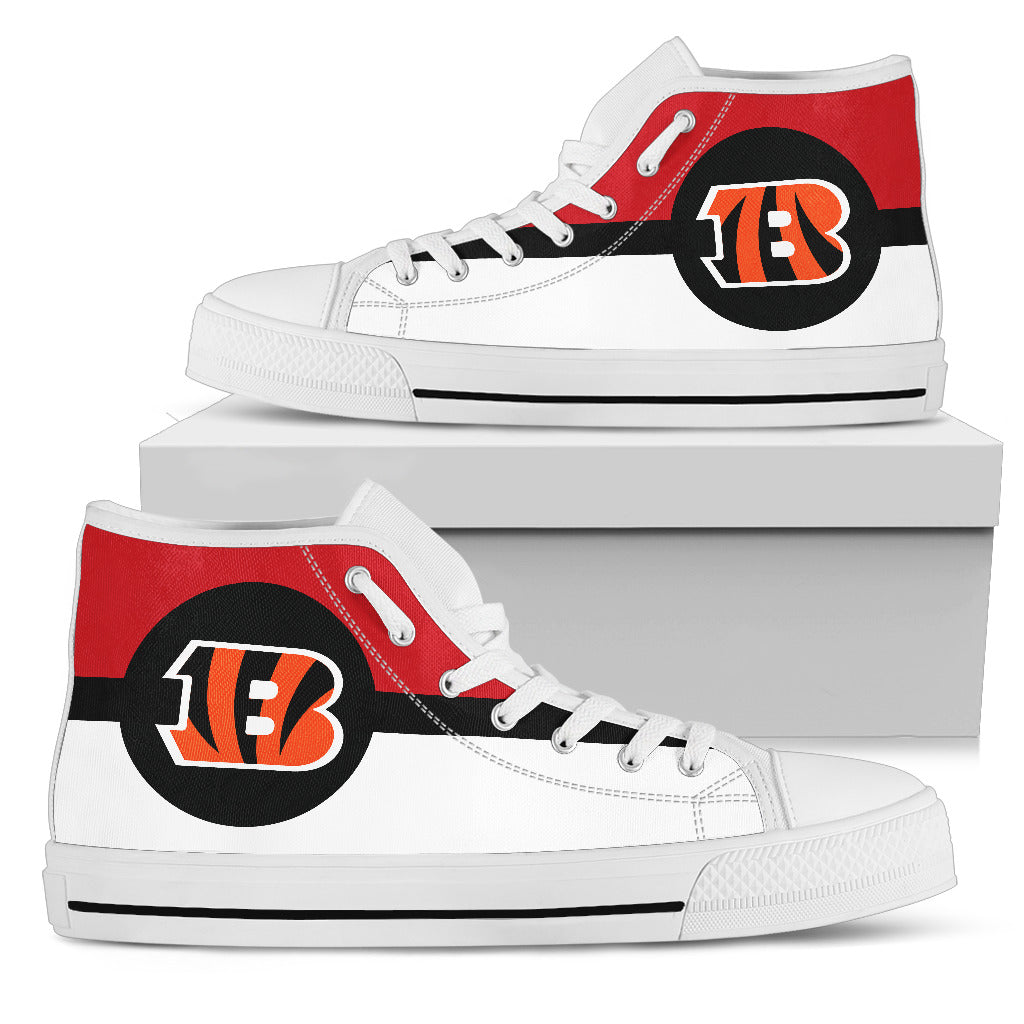 Bright Colours Open Sections Great Logo Chicago Bears High Top Shoes