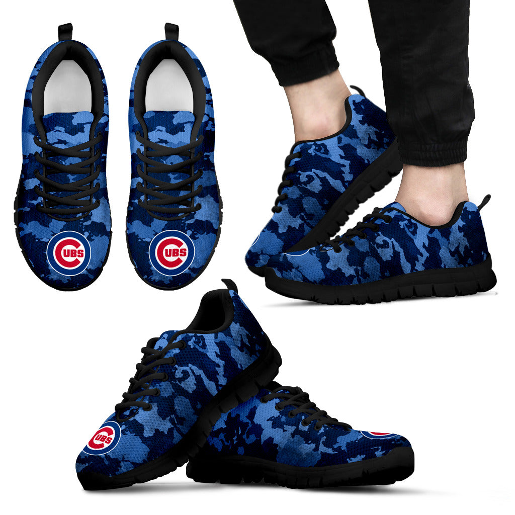 Arches Top Fabulous Camouflage Background Chicago Cubs Sneakers