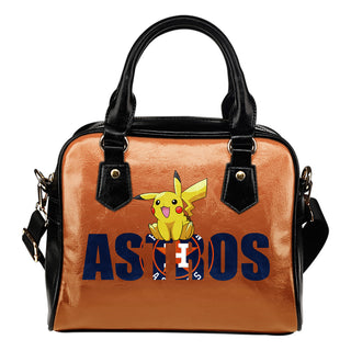 Pokemon Sit On Text Houston Astros Shoulder Handbags