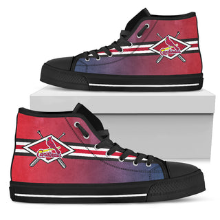 Double Stick Check St. Louis Cardinals High Top Shoes