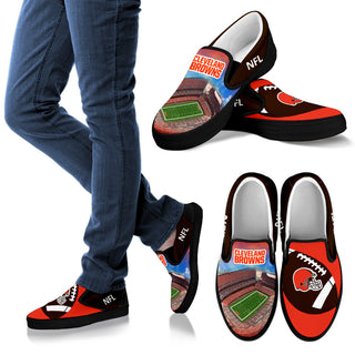 Proud Of Stadium Cleveland Browns Slip-on Shoes