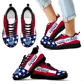 Proud Of American Flag Three Line Kansas City Royals Sneakers