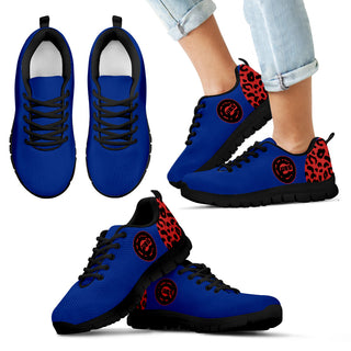 Cheetah Pattern Fabulous Chicago Cubs Sneakers