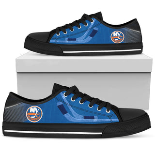 Artistic Scratch Of New York Islanders Low Top Shoes