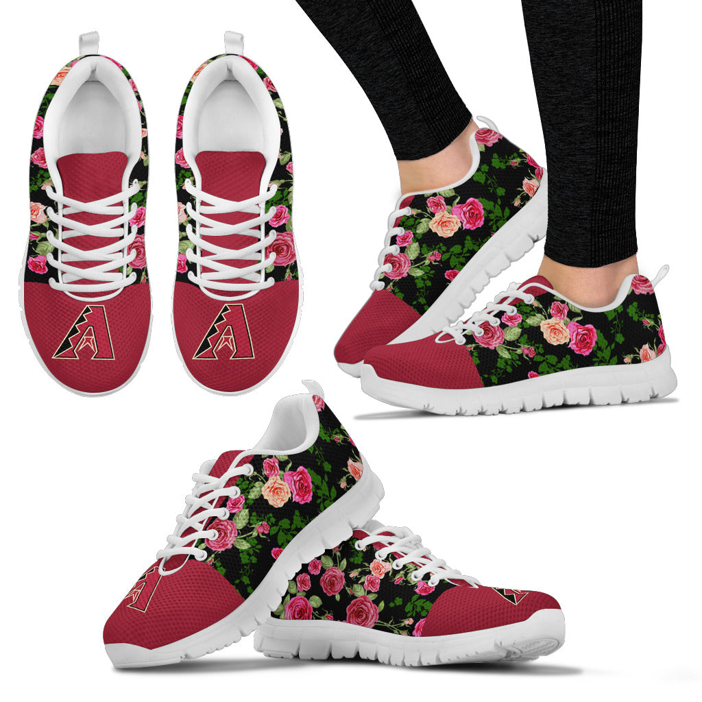 Vintage Floral Arizona Diamondbacks Sneakers