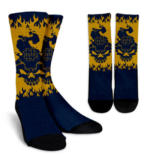 Notre Dame Fighting Irish Colorful Skull Socks