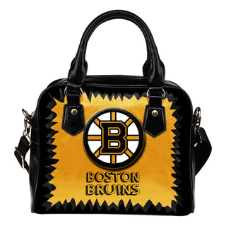 Jagged Saws Mouth Creepy Boston Bruins Shoulder Handbags