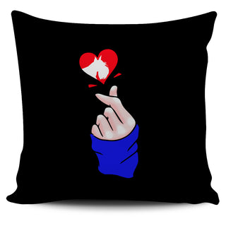 Heart Shape Schnauzer Pillow Covers