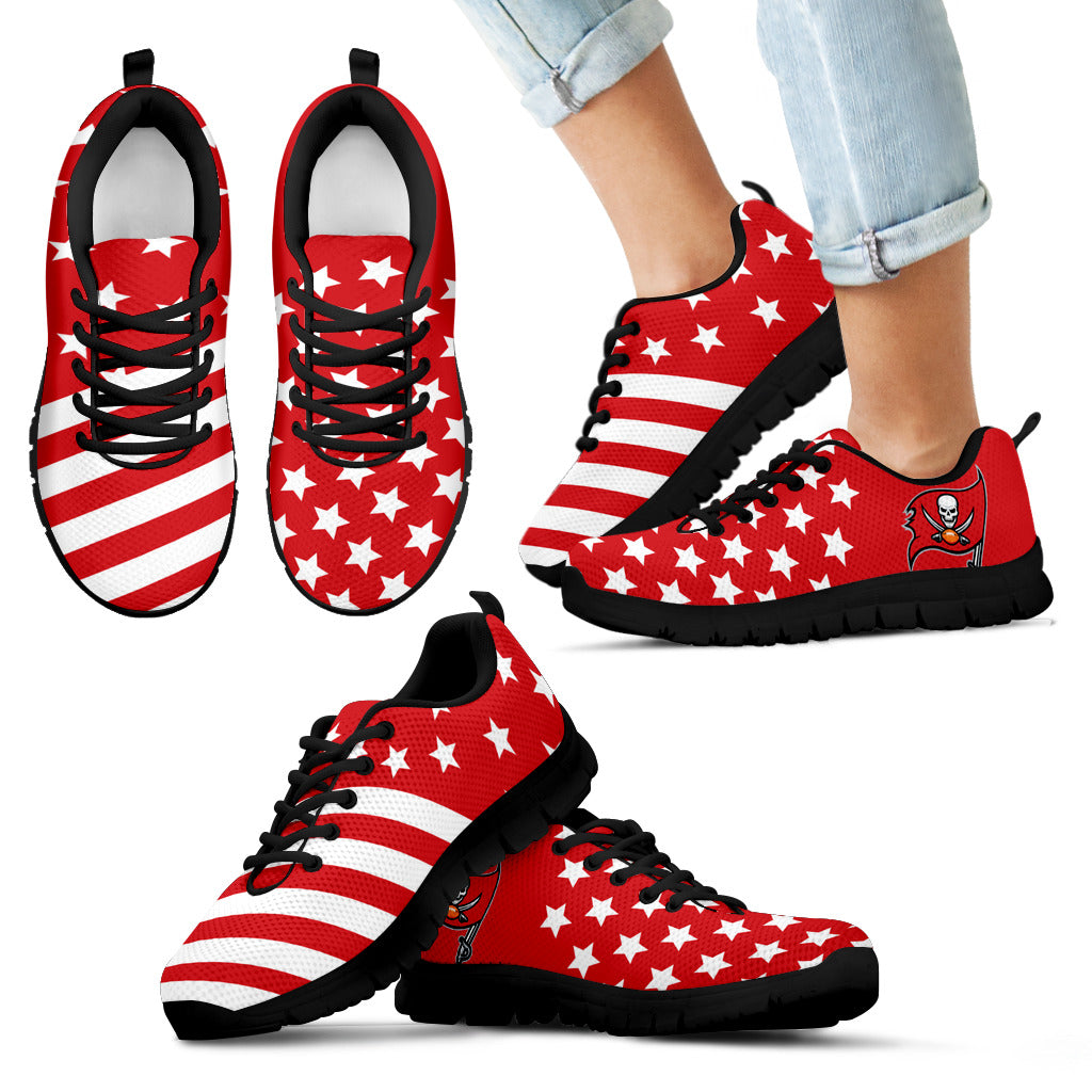America Flag Full Stars Stripes Tampa Bay Buccaneers Sneakers