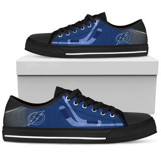 Artistic Scratch Of Tampa Bay Lightning Low Top Shoes