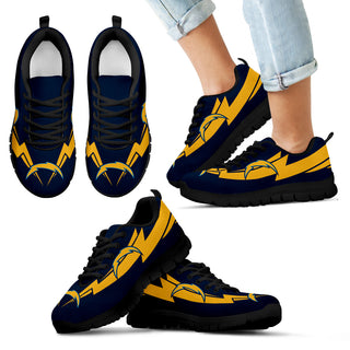 Three Amazing Good Line Charming Logo Los Angeles Chargers Sneakers