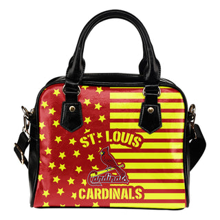 Twinkle Star With Line St. Louis Cardinals Shoulder Handbags