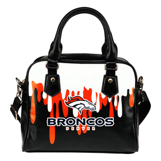 Color Leak Down Colorful Denver Broncos Shoulder Handbags