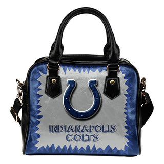 Jagged Saws Mouth Creepy Indianapolis Colts Shoulder Handbags