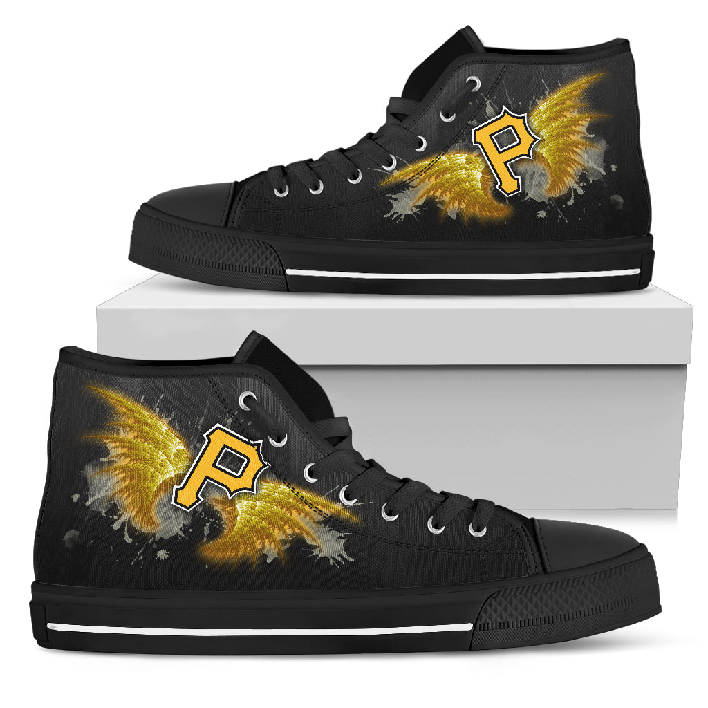 Angel Wings Pittsburgh Pirates High Top Shoes
