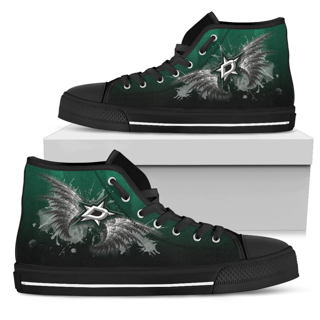 Angel Wings Dallas Stars High Top Shoes