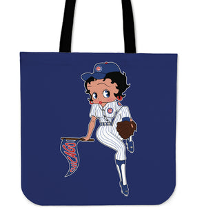 BB Baseball Chicago Cubs Tote Bags