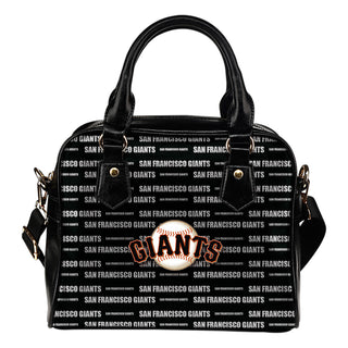 Nice Little Logo San Francisco Giants Shoulder Handbags