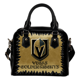 Jagged Saws Mouth Creepy Vegas Golden Knights Shoulder Handbags