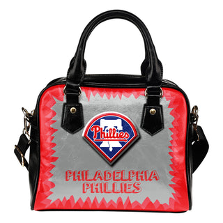 Jagged Saws Mouth Creepy Philadelphia Phillies Shoulder Handbags