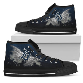 Angel Wings Detroit Tigers High Top Shoes