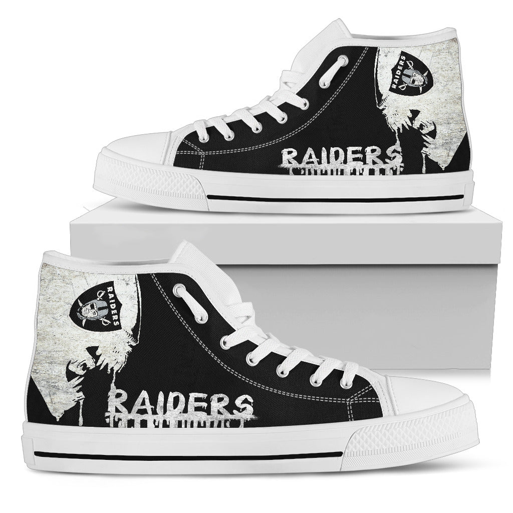 Alien Movie Oakland Raiders High Top Shoes