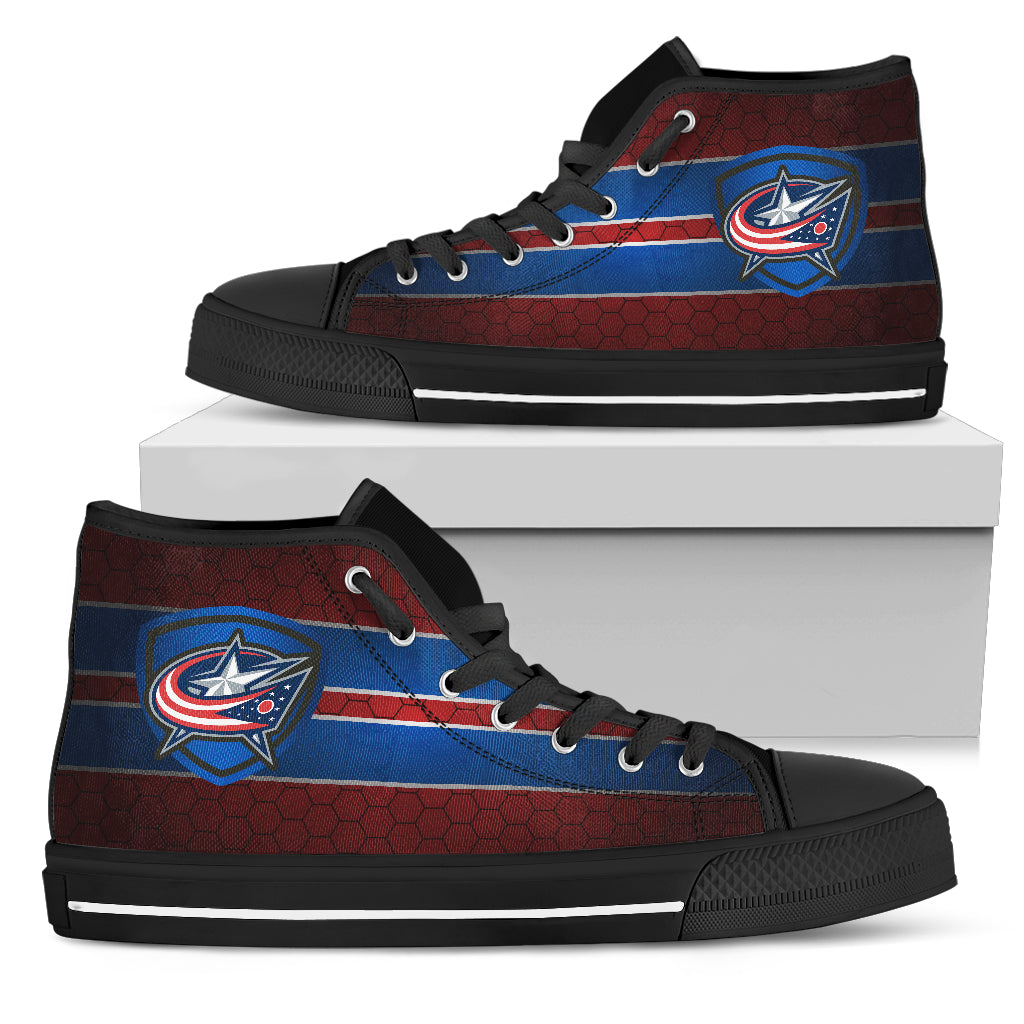 The Shield Columbus Blue Jackets High Top Shoes