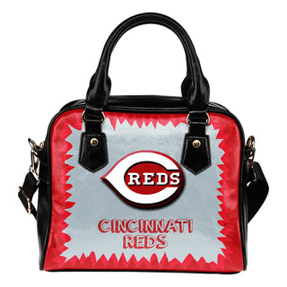 Jagged Saws Mouth Creepy Cincinnati Reds Shoulder Handbags