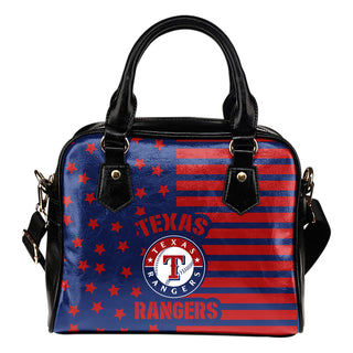 Twinkle Star With Line Texas Rangers Shoulder Handbags