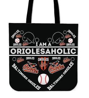 I Am A Oriolesaholic Baltimore Orioles Tote Bags