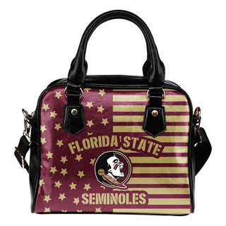 Twinkle Star With Line Florida State Seminoles Shoulder Handbags