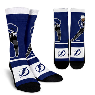 Talent Player Fast Cool Air Comfortable Tampa Bay Lightning Socks