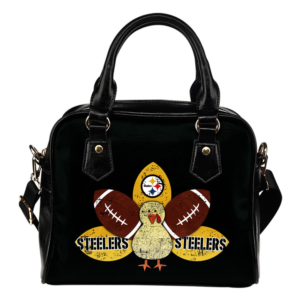 Thanksgiving Pittsburgh Steelers Shoulder Handbags - Best Funny Store