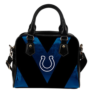 Triangle Double Separate Colour Indianapolis Colts Shoulder Handbags