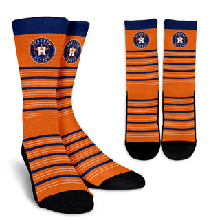 Amazing Circle Charming Houston Astros Crew Socks